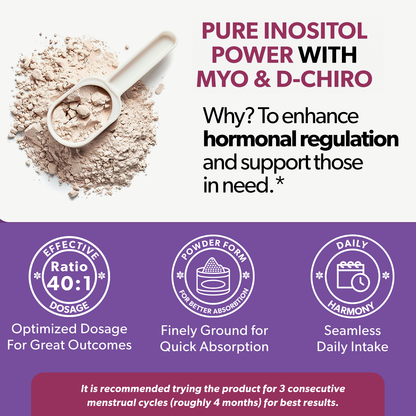 Myo and D-Chiro Inositol Powder - 3 Pack