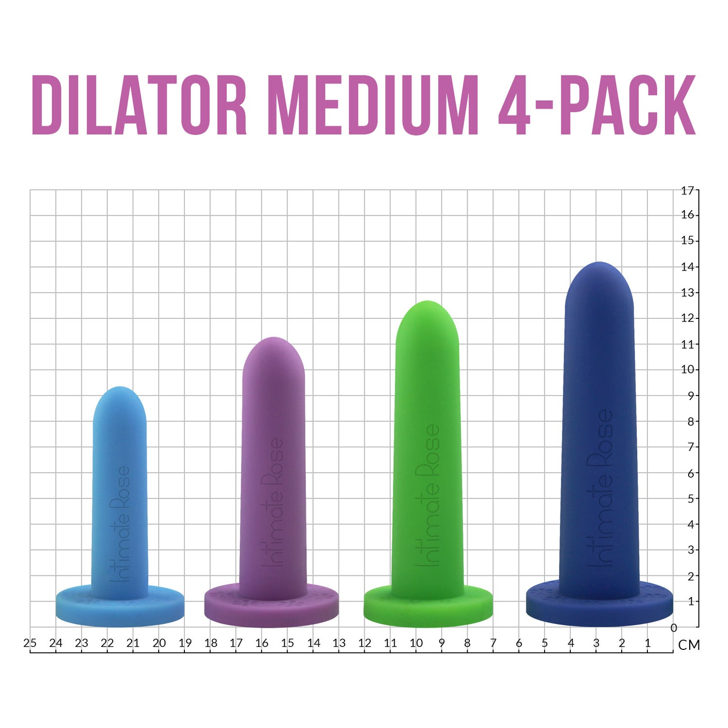 Medium Dilator Set - Sizes 3-6 + Handle + Lubricant