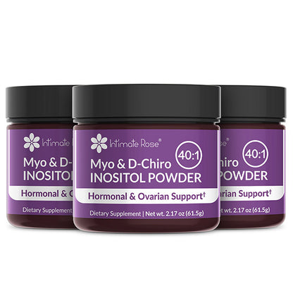 Myo and D-Chiro Inositol Powder - 3 Pack